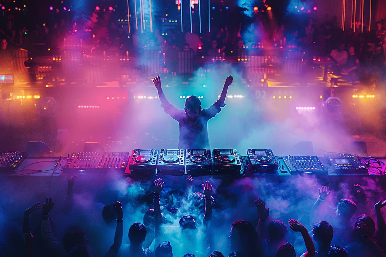 DJ français animant une foule enthousiaste