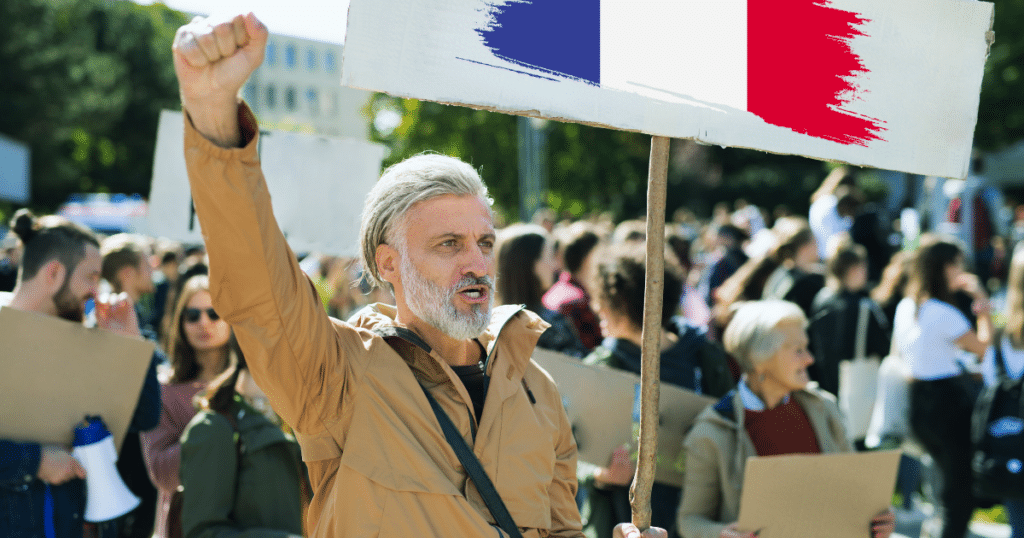 Manifestation de grève en France