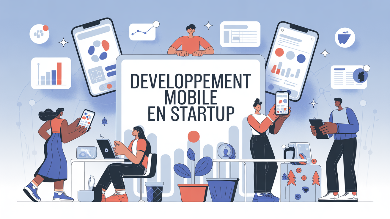 Equipe startup developpement mobile smartphones tablettes finance