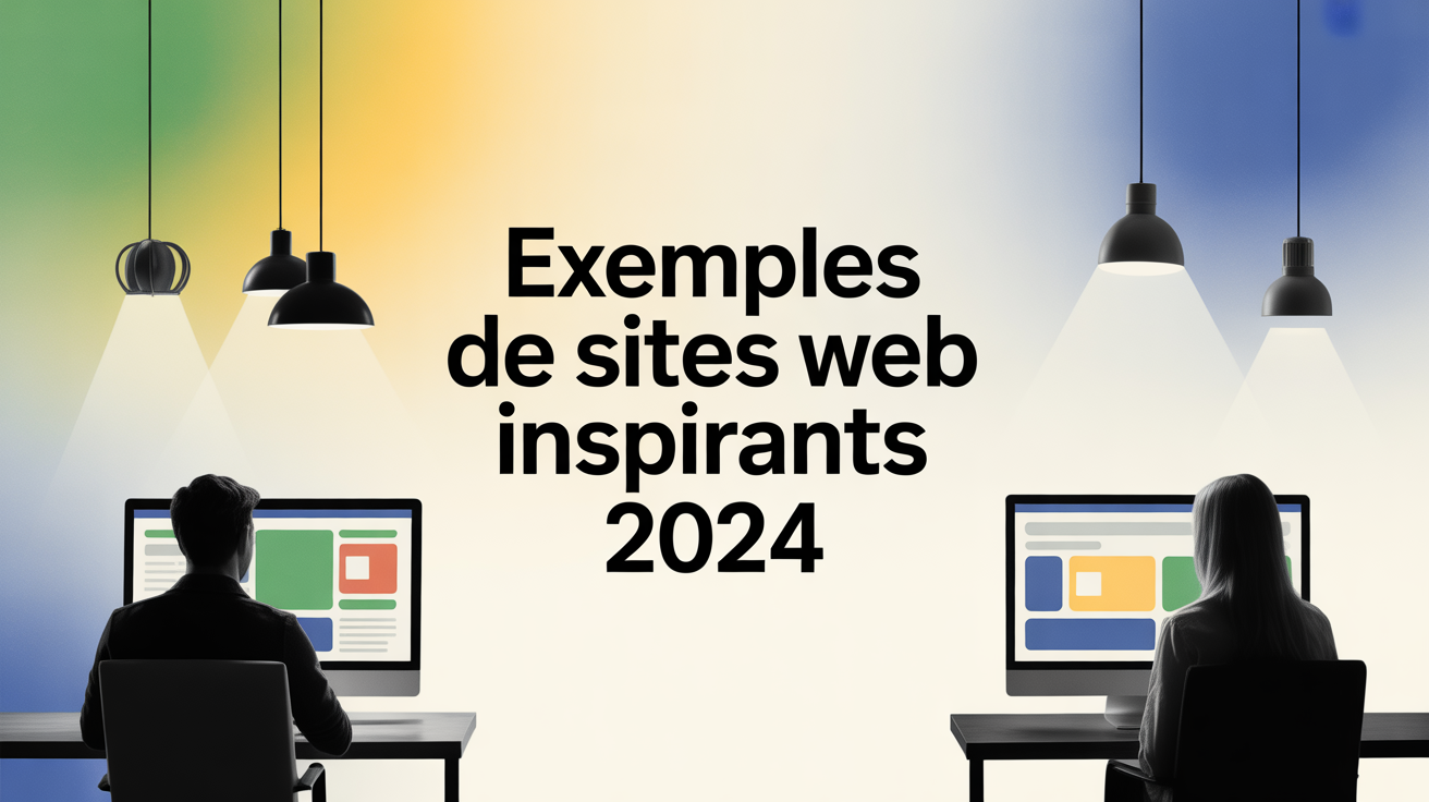 Exemples de sites web inspirants devant écrans en 2024