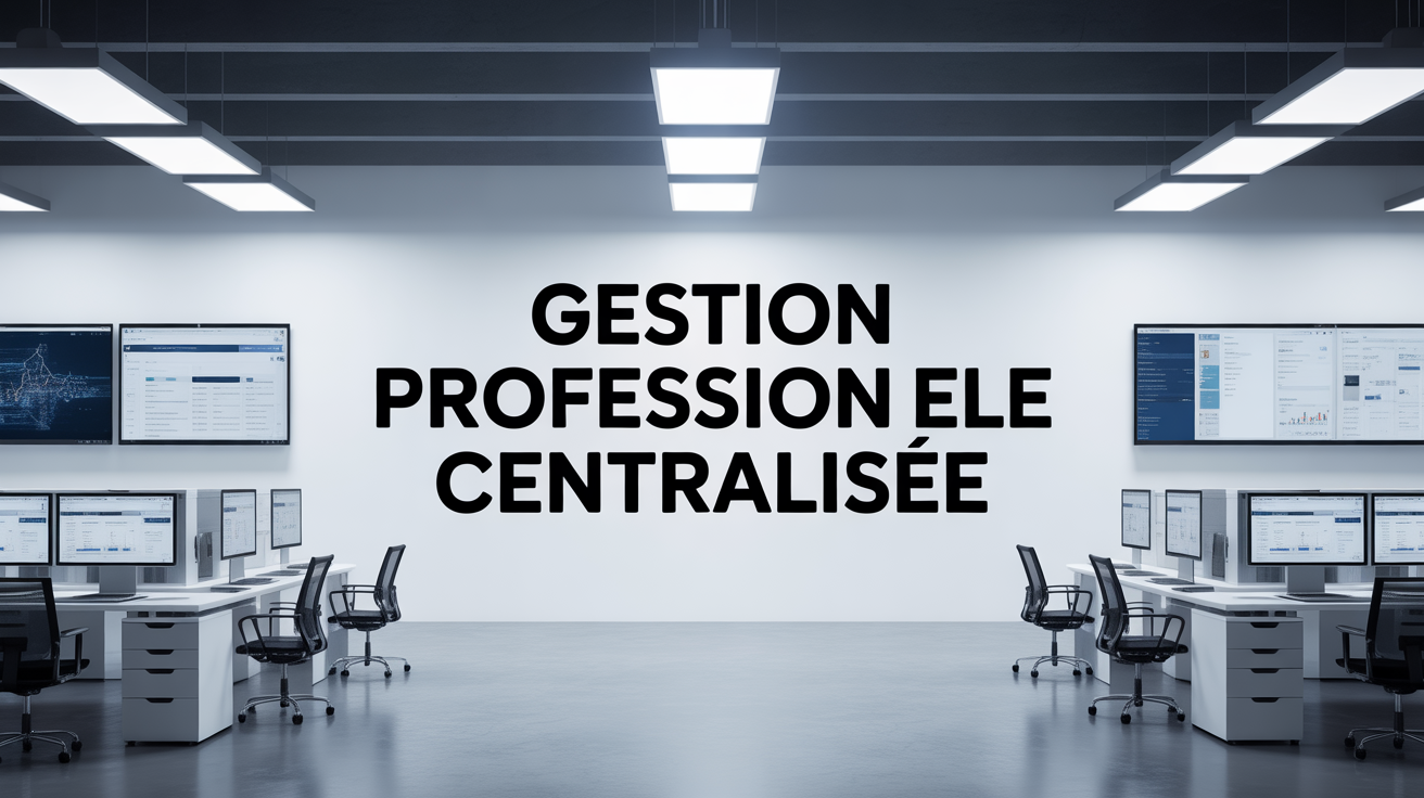 Espace de travail centralisé moderne gestion professionnelle