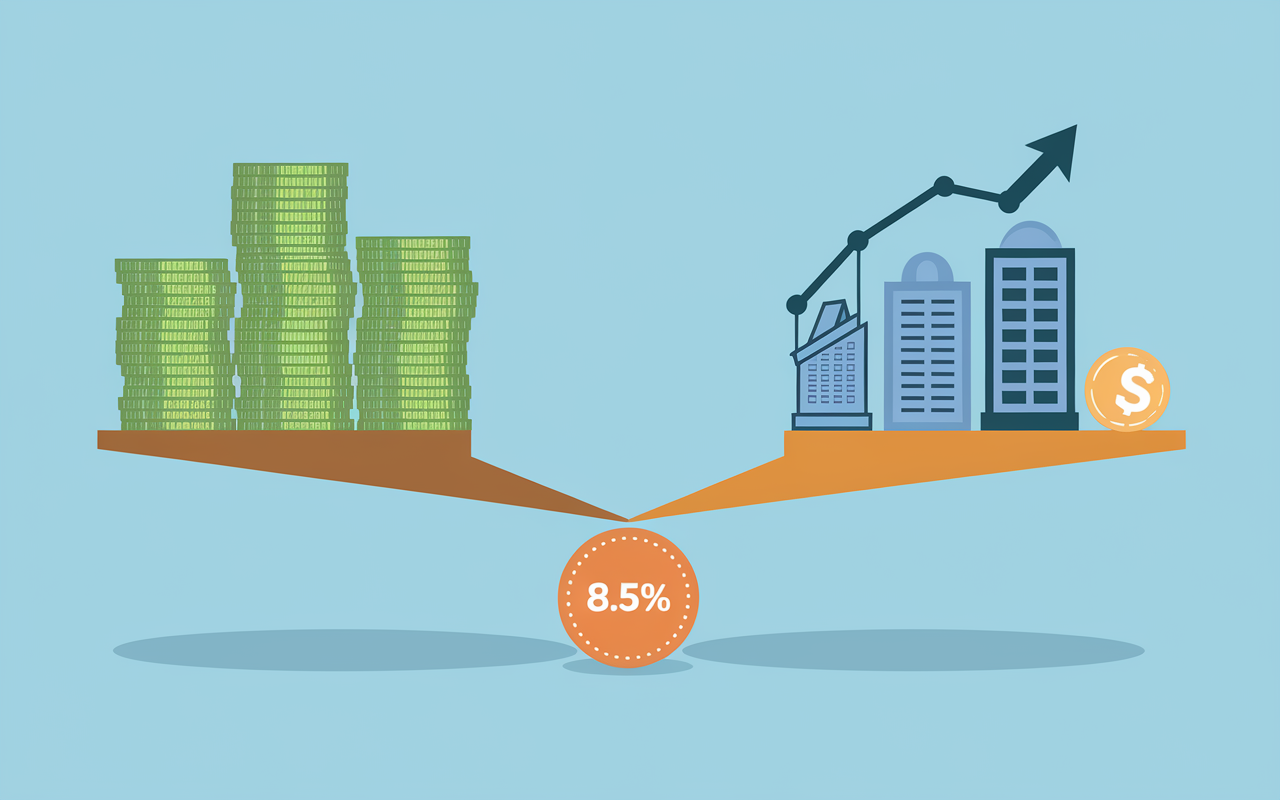 Infographie balance rendement Blackstone Credit Prive Europe SC