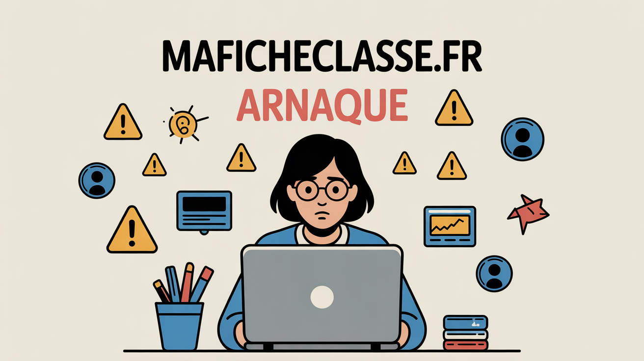 maficheclasse.fr arnaque illustration parent inquiet