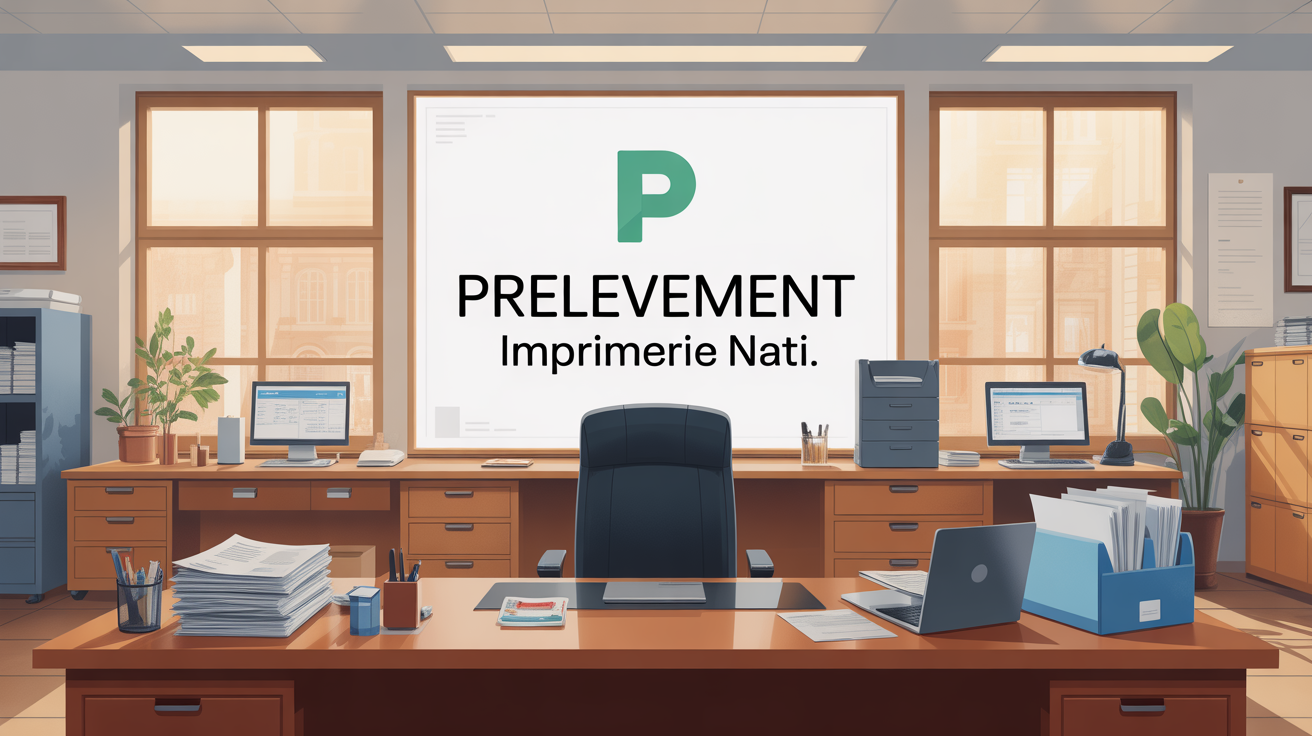 Bureau administratif prélèvement Imprimerie Nati