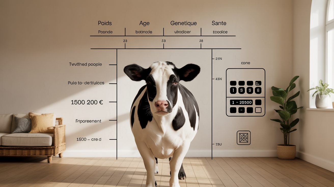 Schéma calcul prix vache laitière 2025