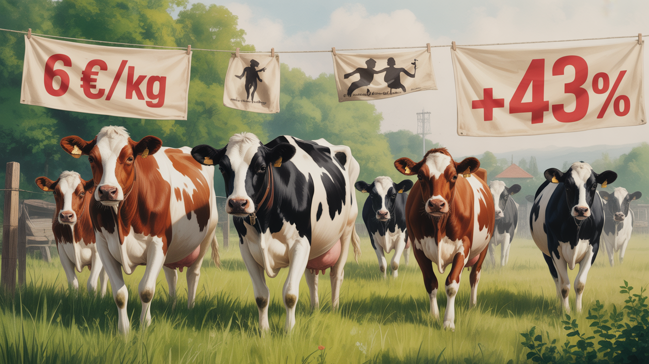Plaque Concours Agricole Originale – Octeville-sur-Mer, 1er Prix Vache Laitière
