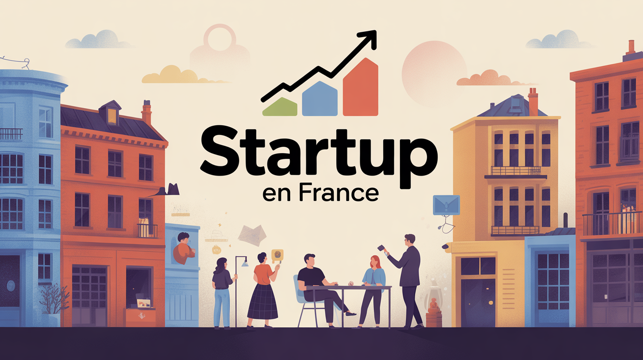 Startup en France ecosysteme dynamique illustration French Tech