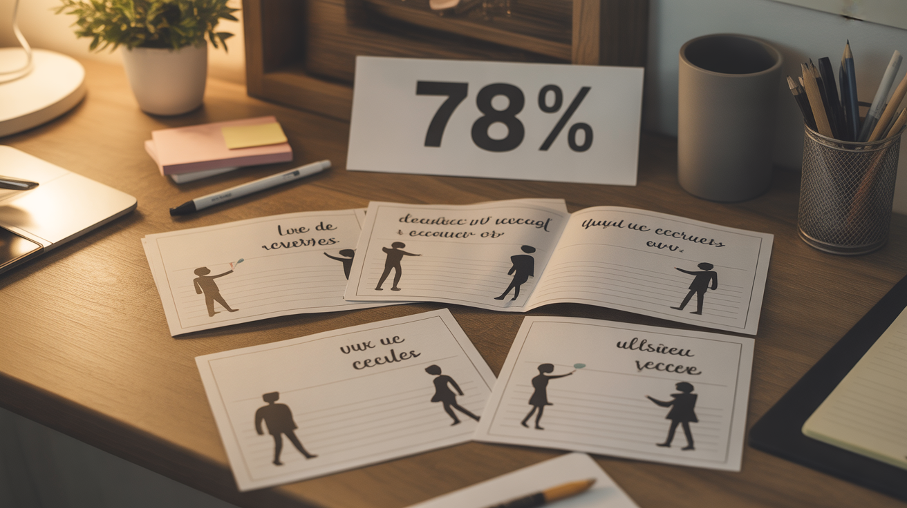 cartes texte de voeux professionnel chiffres 78