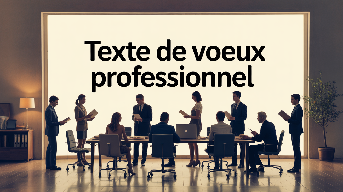 scène entreprise échange texte de voeux professionnel