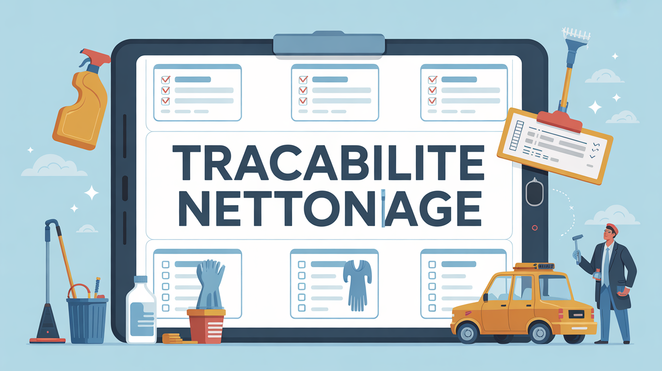 illustration fiche suivi tracabilite nettoyage digitale papier