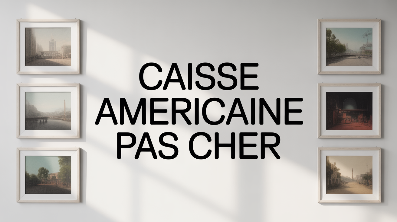 caisse americaine pas cher sur mur blanc