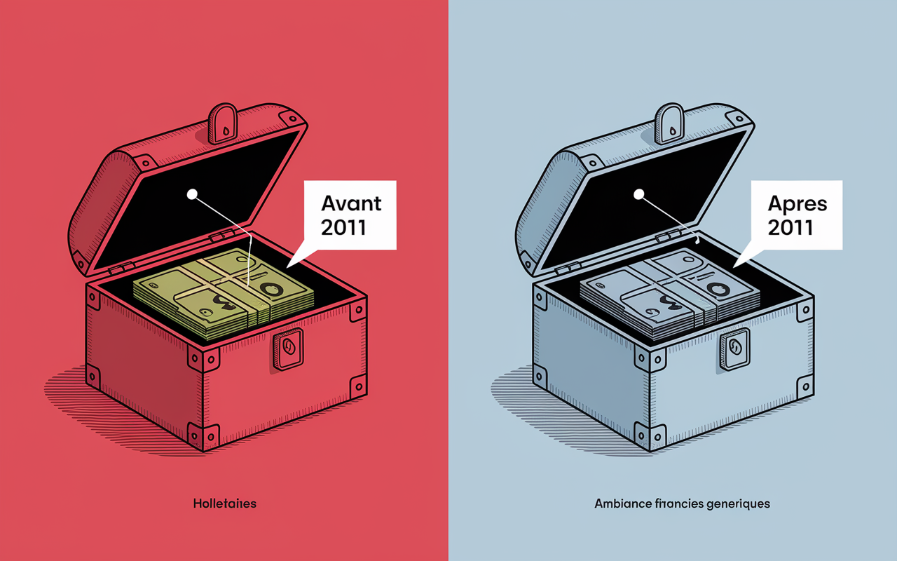 Différence durée PEL avant et après 2011 avec coffre-fort