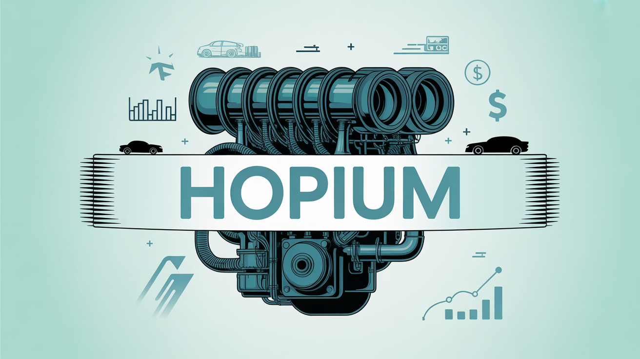 Illustration moteur hydrogene Hopium et indicateurs financiers