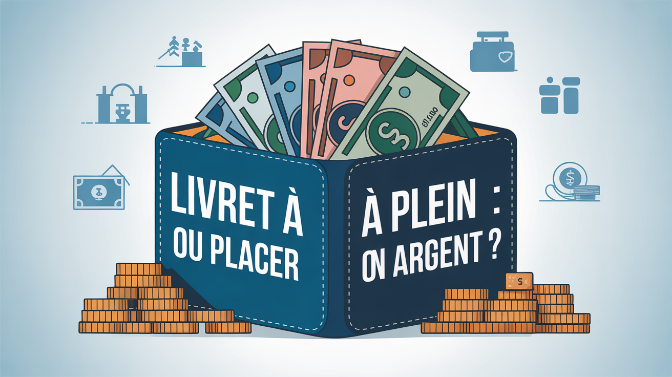 Livret A plein illustration portefeuille options placement