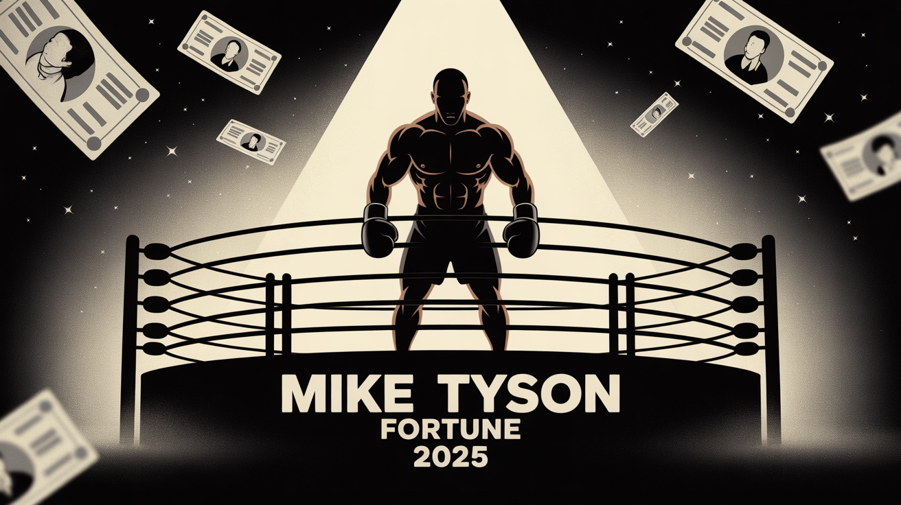 Mike Tyson Fortune 2025 illustration silhouette ring