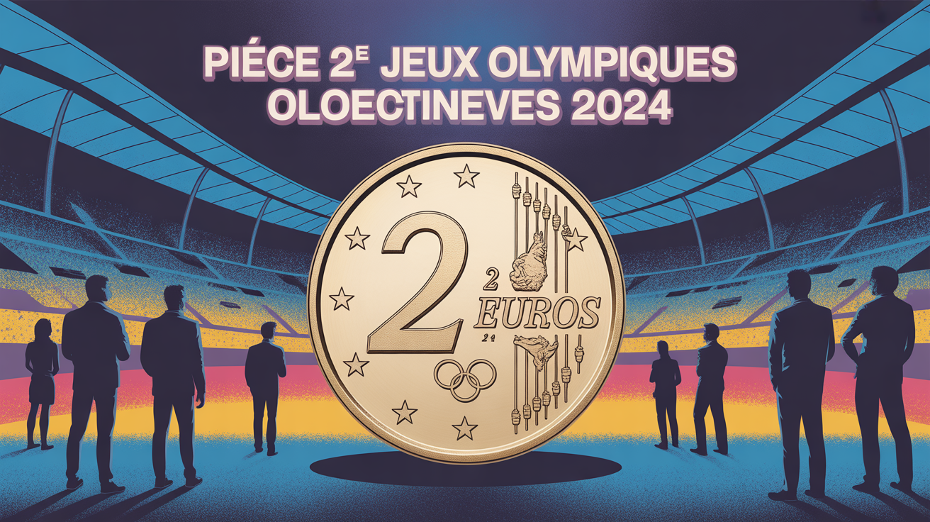 piece 2 euros jeux olympiques 2024 illustrée collectionneur