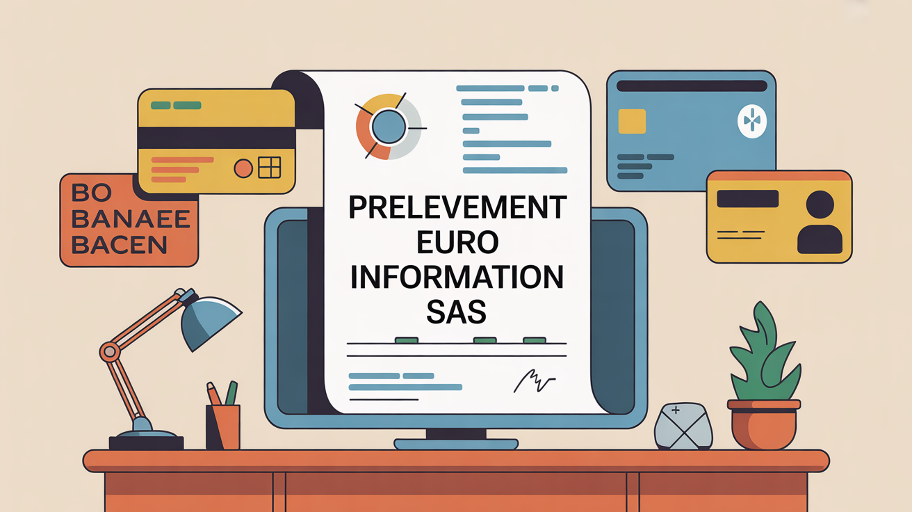 Illustration relevé bancaire Prelevement Euro Information SAS
