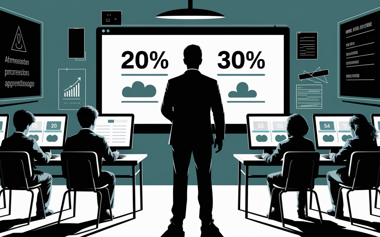 Prof eleves progrès scores Techno-Flash en classe