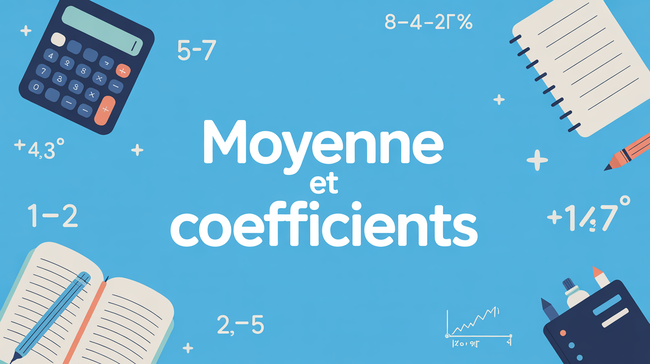 illustration calculer moyenne et coefficients