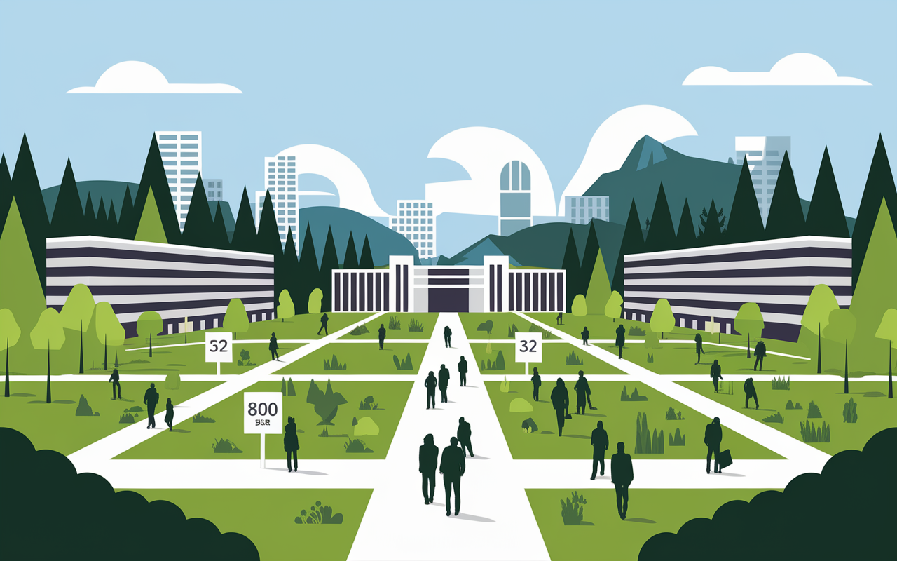 Vue aérienne campus Luminy Marseille étudiants chiffres pictogrammes