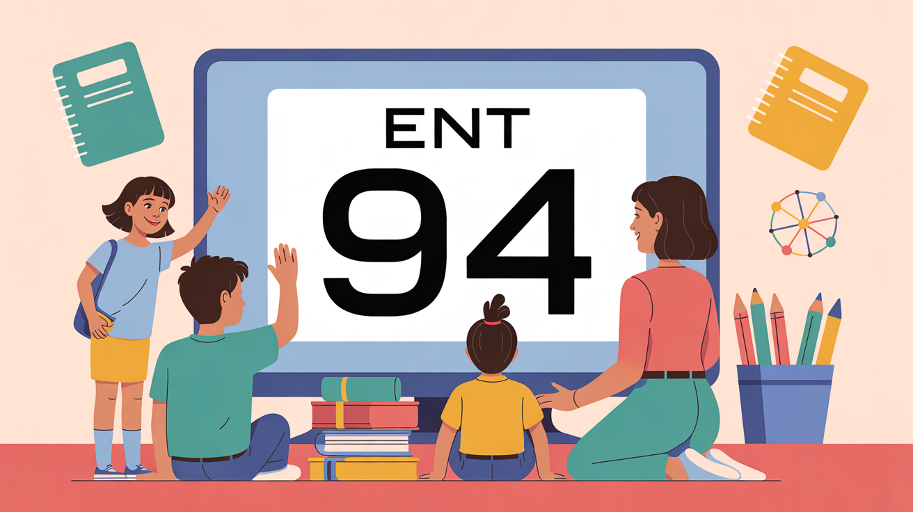 Famille élève enseignant ENT 94 devant écran