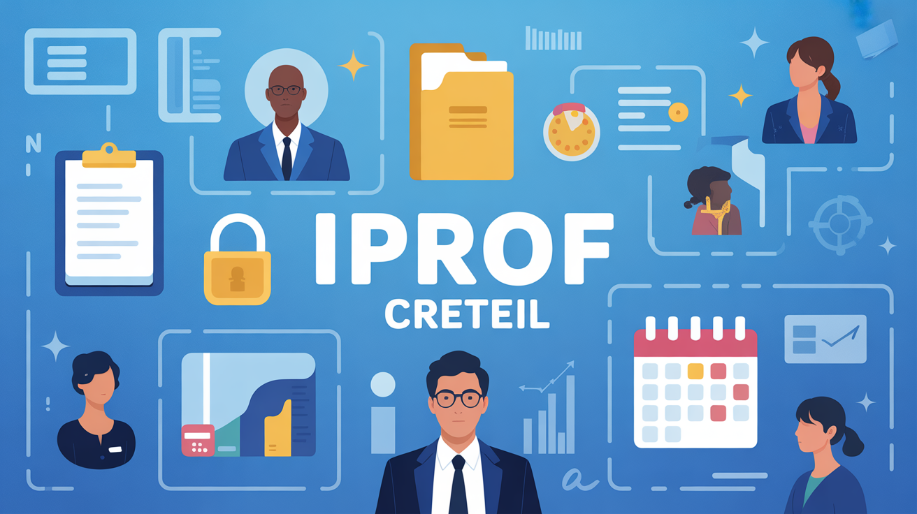 Illustration tableau de bord IProf Creteil enseignants