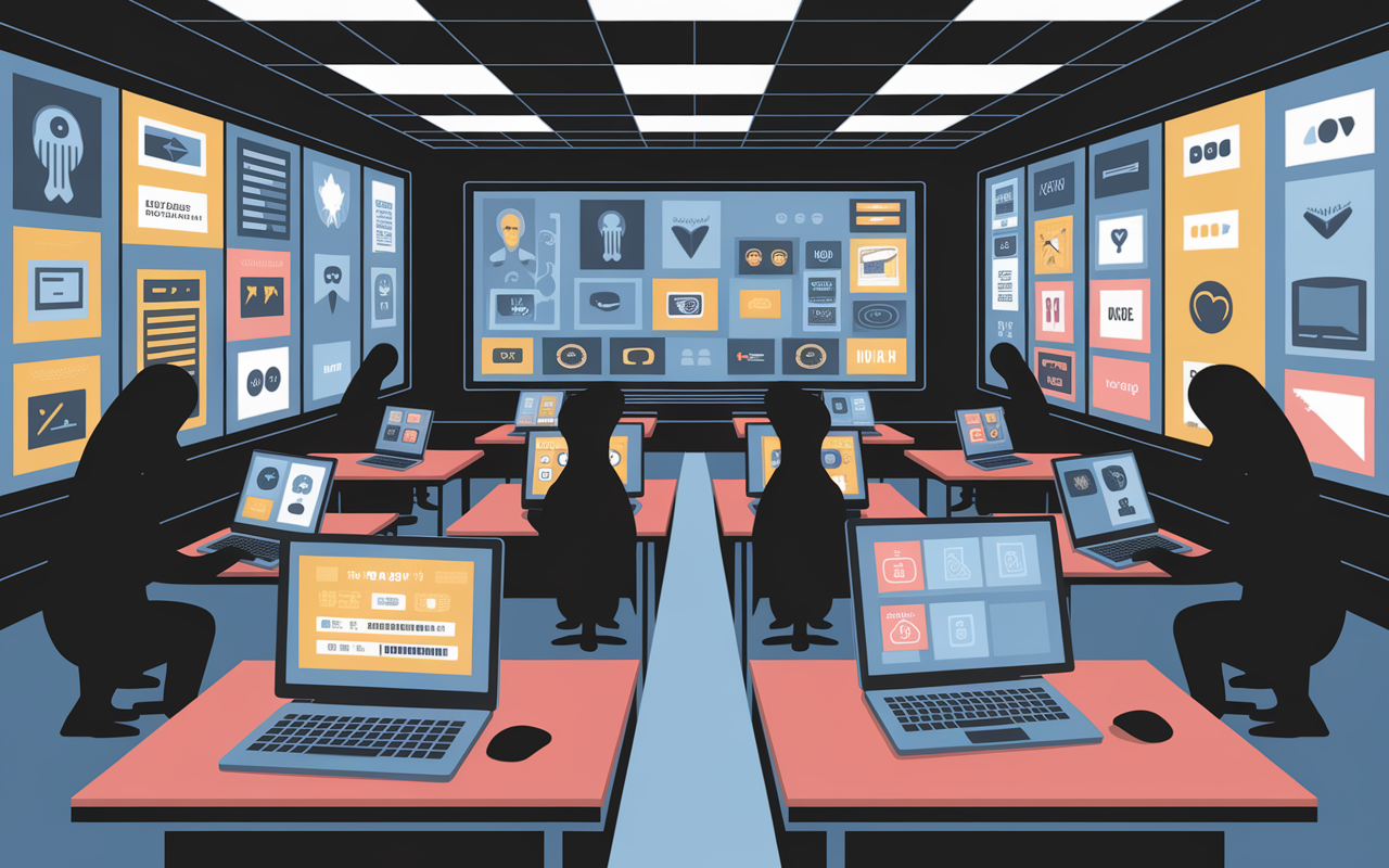 Eleves sur PC tablette outils interactifs Techno-Flash