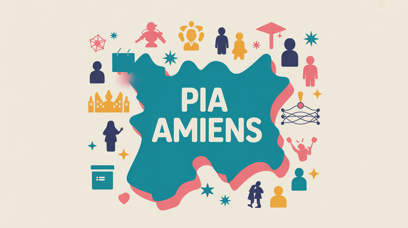 Carte PIA Amiens avec symboles education artisanat innovation