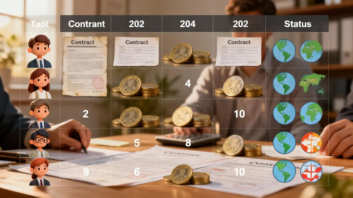 tableau comparaison statuts commerciaux agent commercial