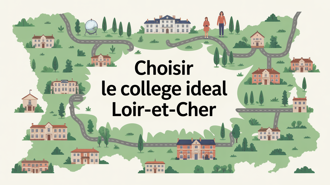 carte stylisee college 41 Loir-et-Cher