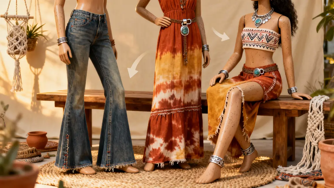 codes et symboles mode hippie details looks