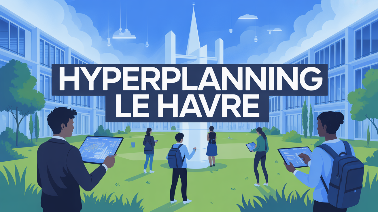 Hyperplanning Le Havre campus étudiants planning interactif