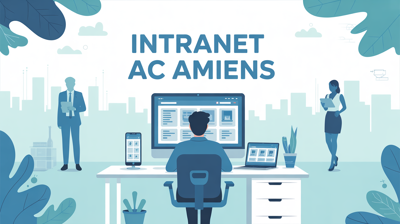 intranet ac amiens sur bureau ordinateur smartphone
