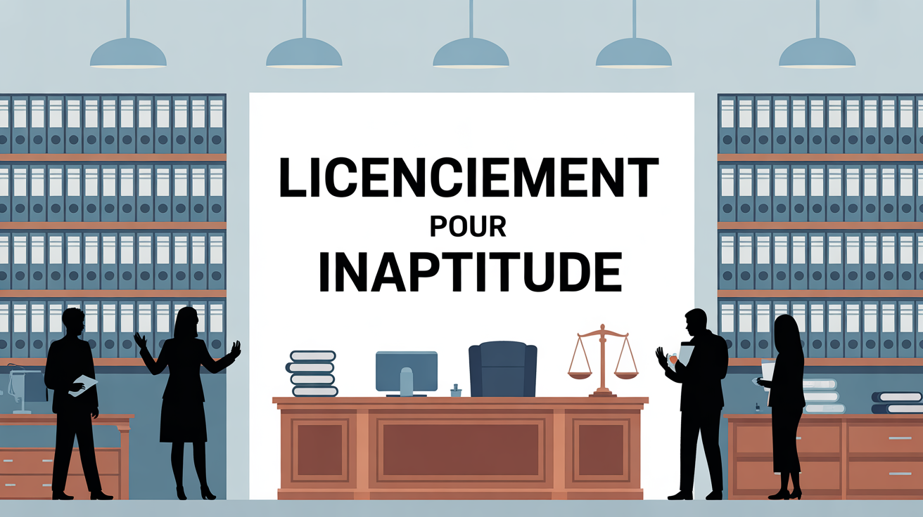illustration bureau moderne le piège du licenciement pour inaptitude