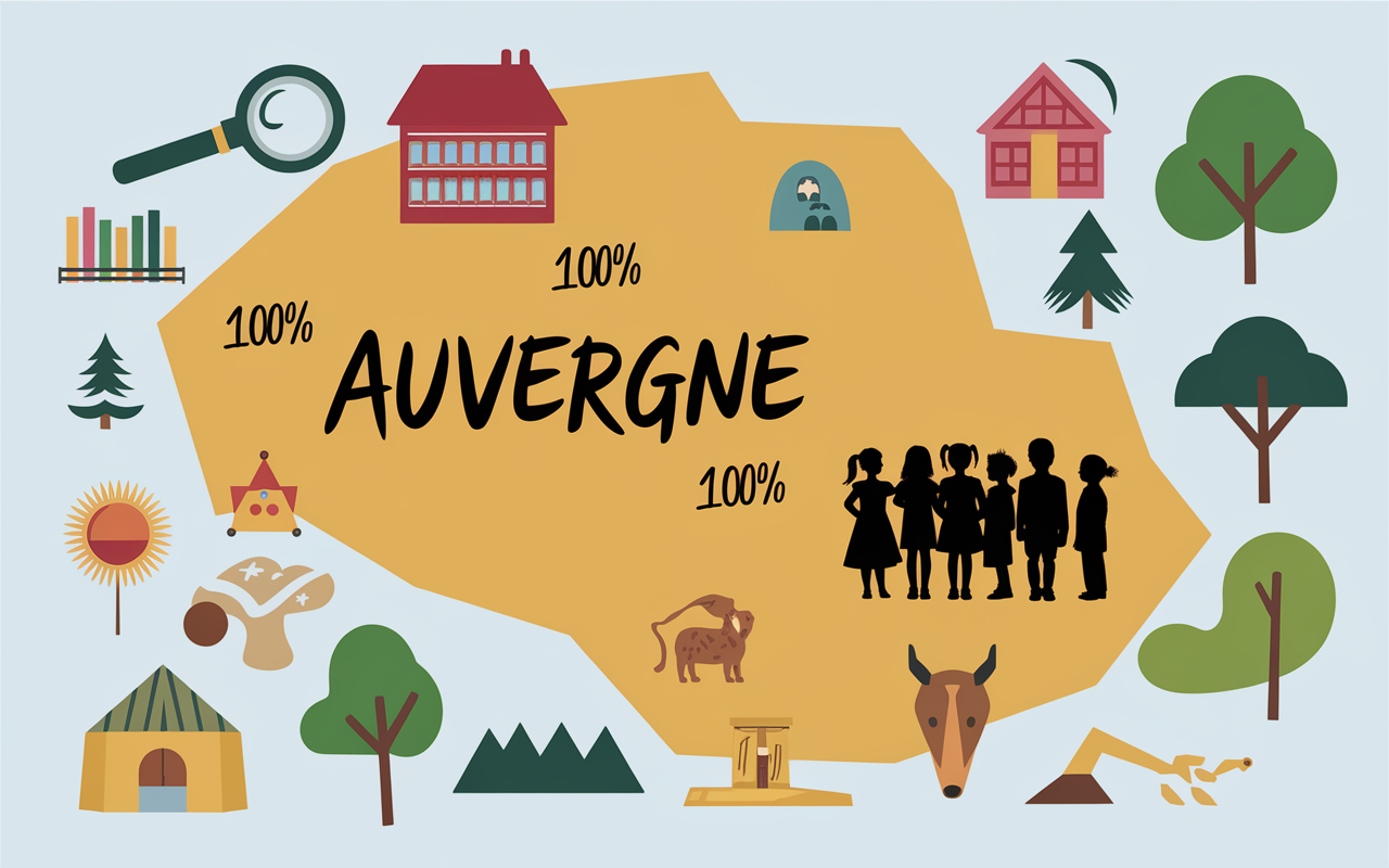 Carte Auvergne ma classe en auvergne reperes ecoles