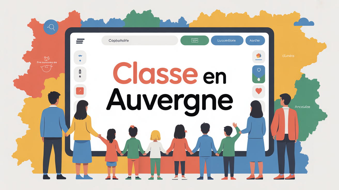 Portail digital ma classe en auvergne avec familles et enseignants