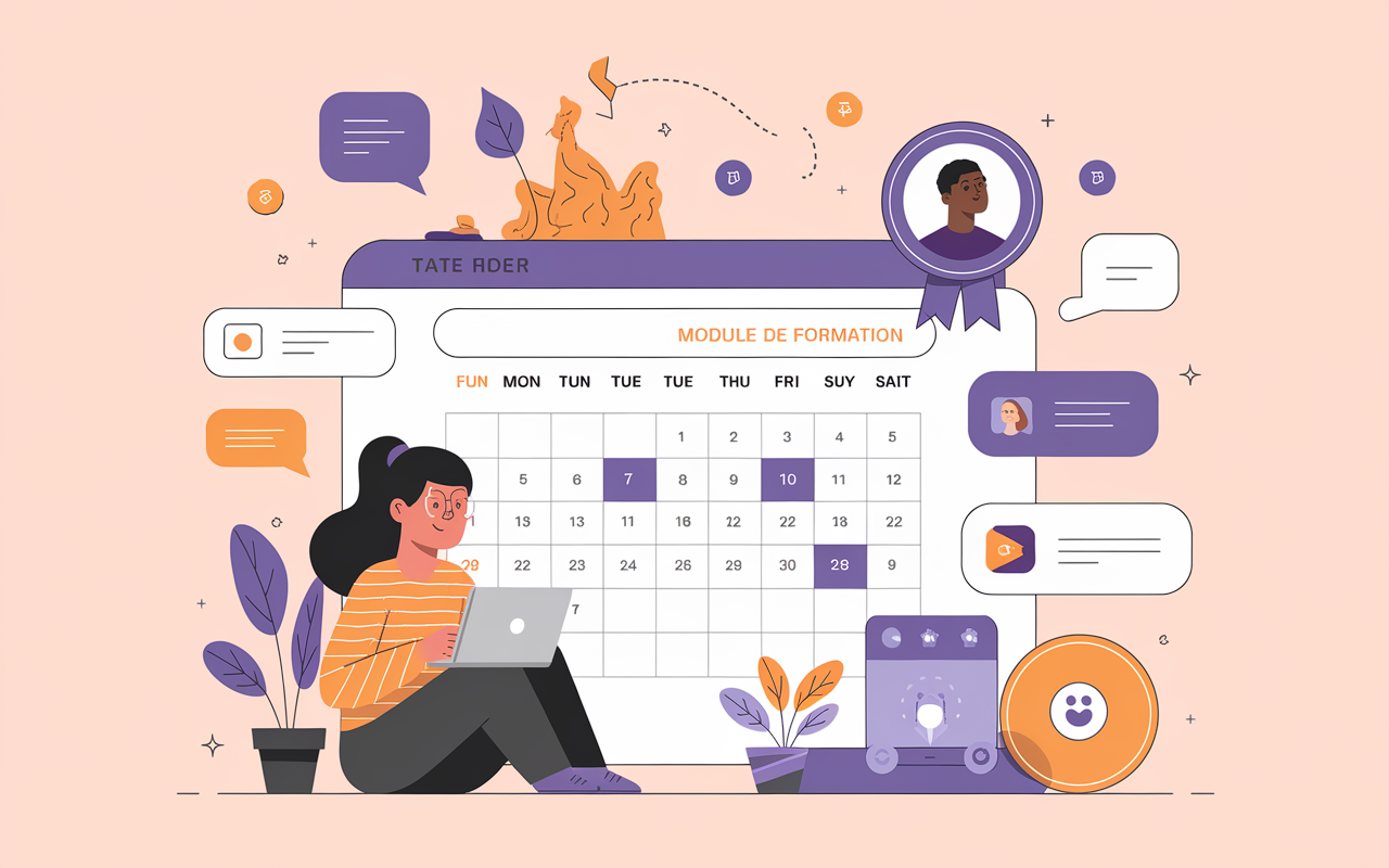 skool modules formation fonctionnalités gamification