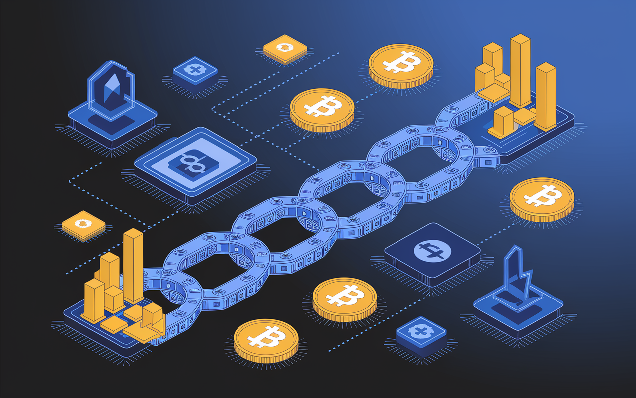 schéma blockchain bourse 2026 actions tokenisées