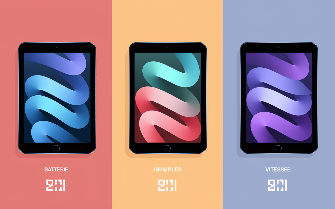 Tablettes comparatif tablette 10 pouces tableaux symboles
