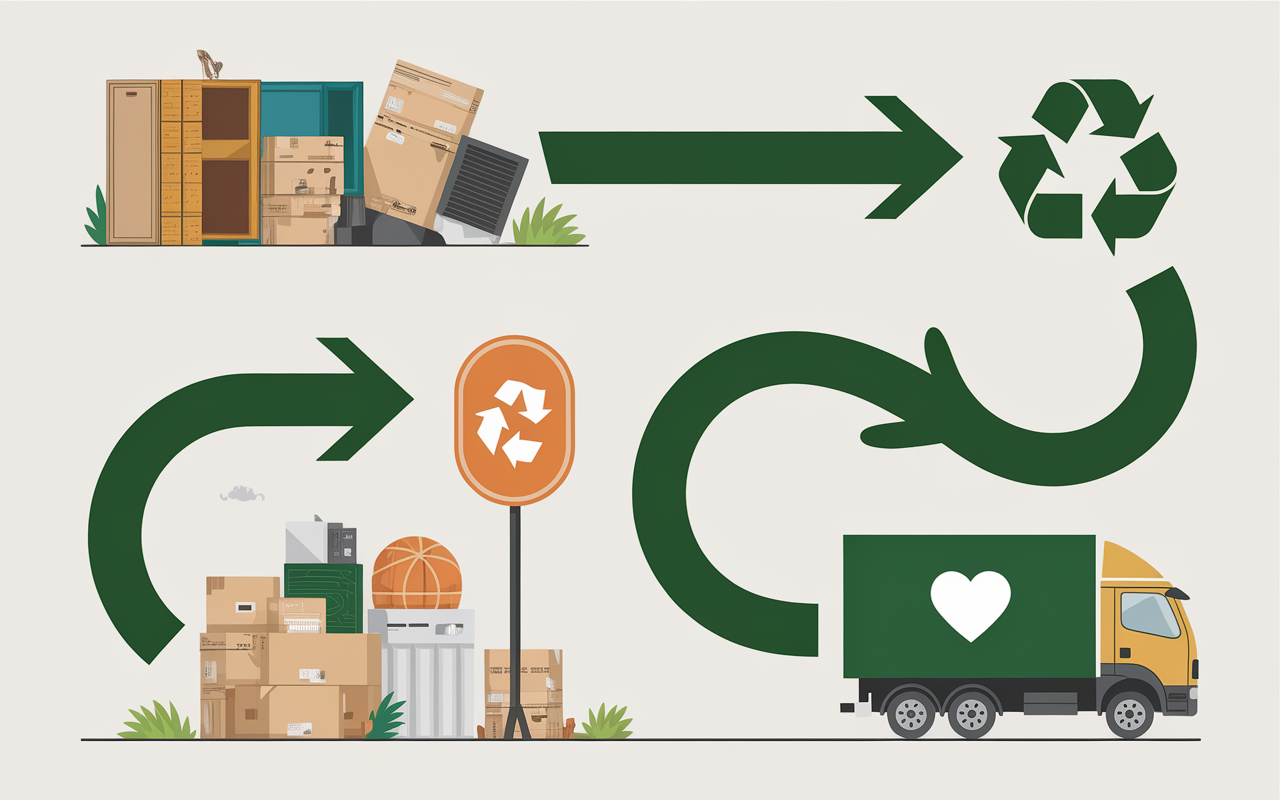 Debarras maison tri recyclage dons écologie