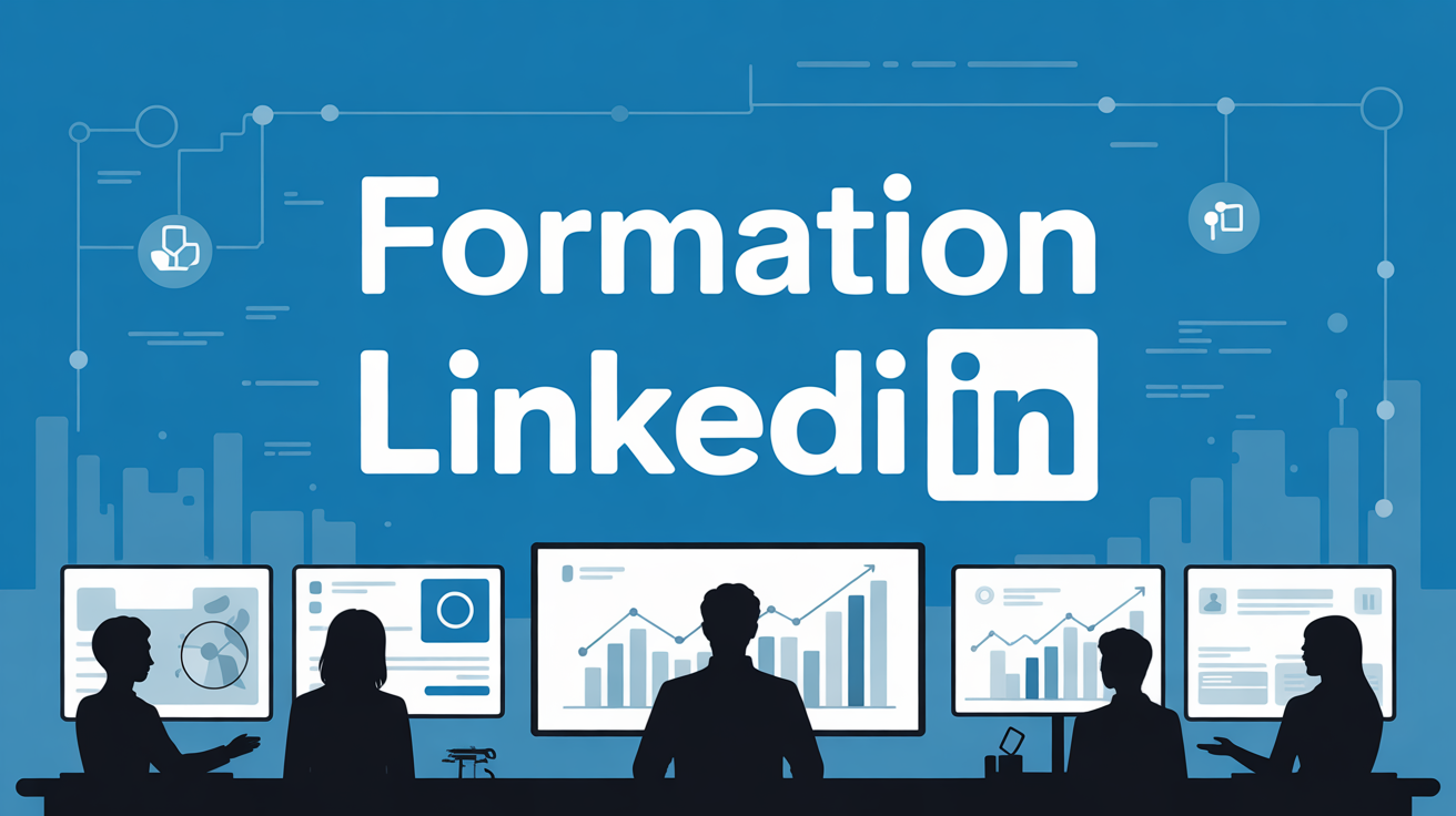 Formation linkedin emmanuelle petiau collaboration digitale silhouettes et reseau
