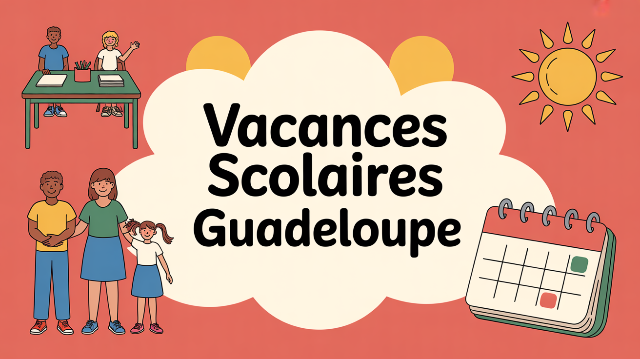 guadeloupe vacances scolaires visuel calendrier et famille