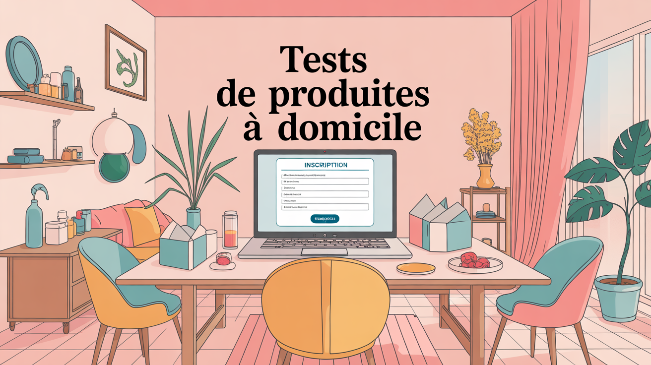 testeur de produits rémunéré à domicile gratuit salon table colis