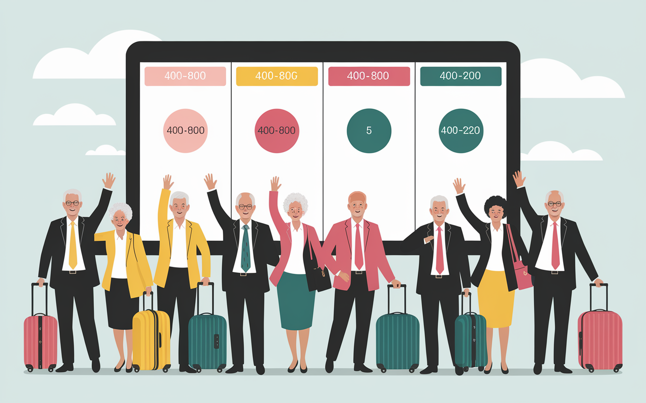 Comparatif voyages organisés pour personnes seules 70 ans tableau destinations