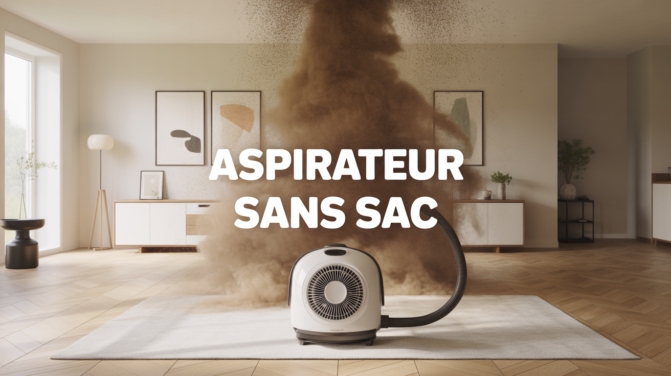 Aspirateur sans sac comparatif dans un salon moderne