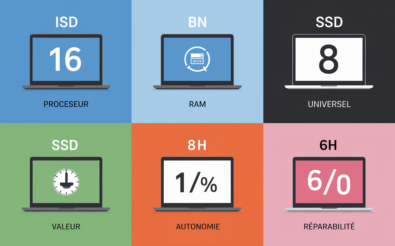 avis pc portable comparatif stylise chiffres clairs