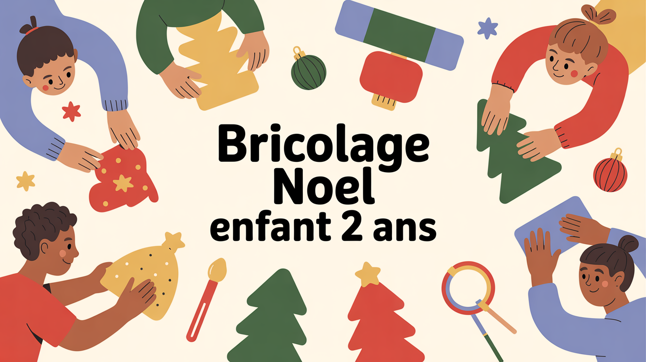 bricolage de noël pour petit de 2 ans collage modelage table