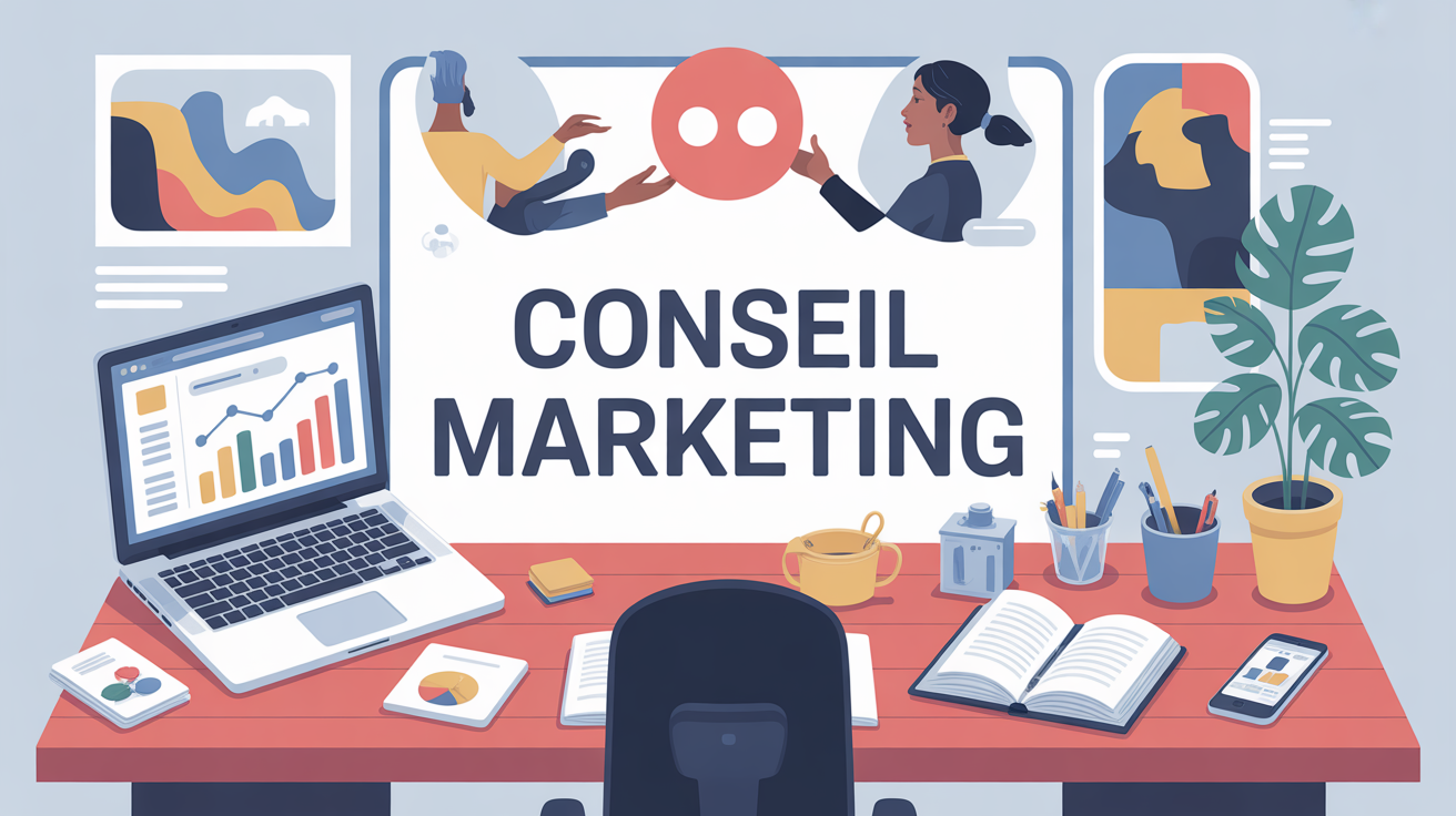 Conseil marketing illustration bureau professionnel