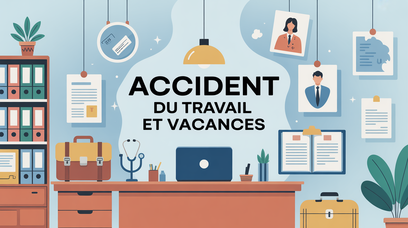 en accident de travail peut on partir en vacances illustration dossier stethoscope
