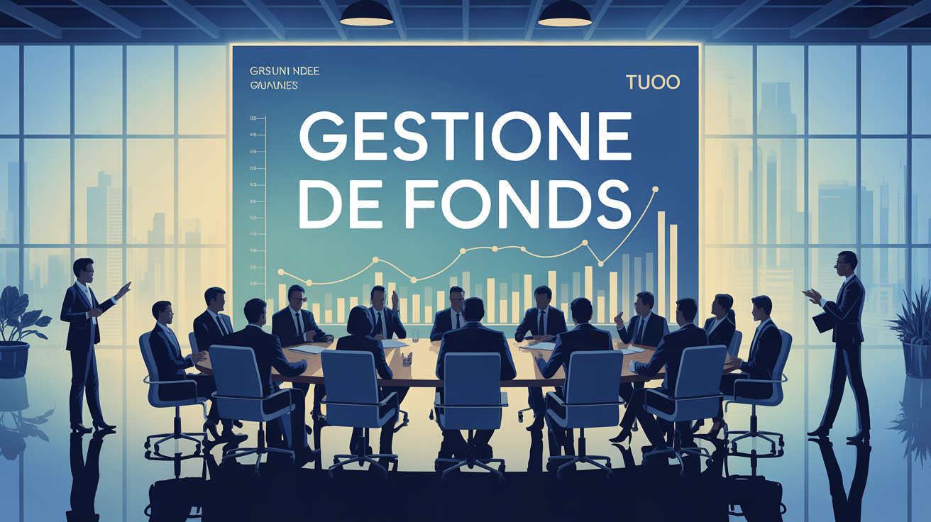 gestion de fonds professionnels autour table graphique